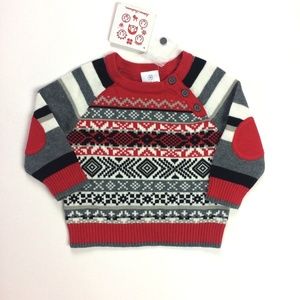 Hanna Andersson 70 Fair Isle Pullover Sweater